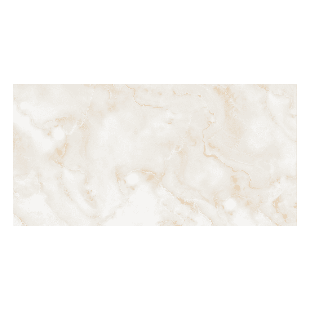 ONYX VERDE Silk Cream Marble Effect Tile