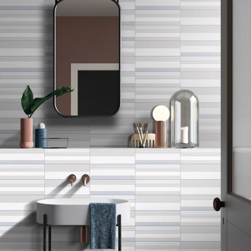 Linies White Subway tiles