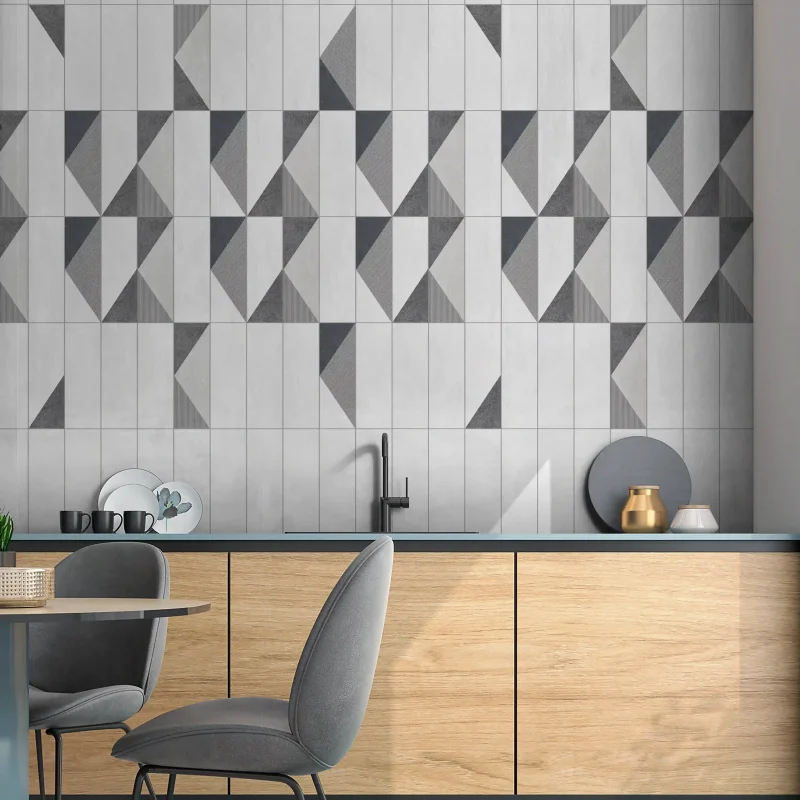 PAPRICA BLACK and White Rustic Subway tiles