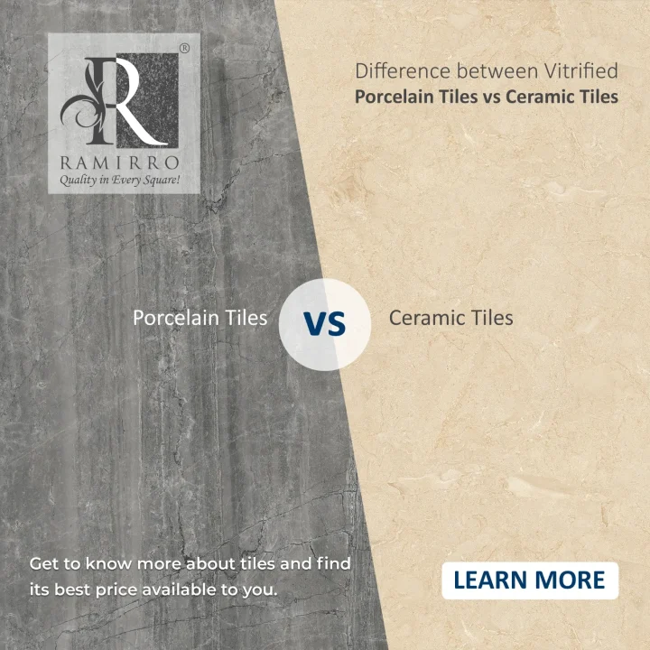 Ceramic vs Porcelain tiles