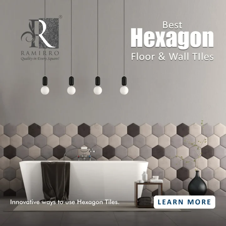 Best Hexagon floor & Wall tiles - Innovative Ways to use Hexagon Tiles