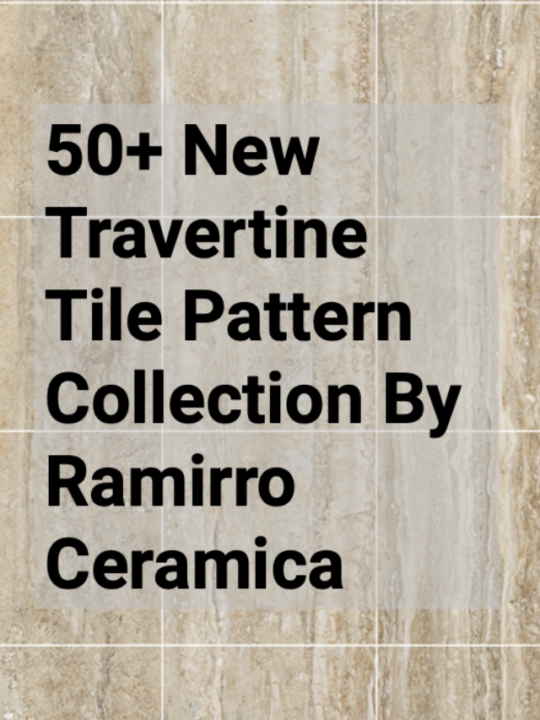 Travertine look porcelain tiles