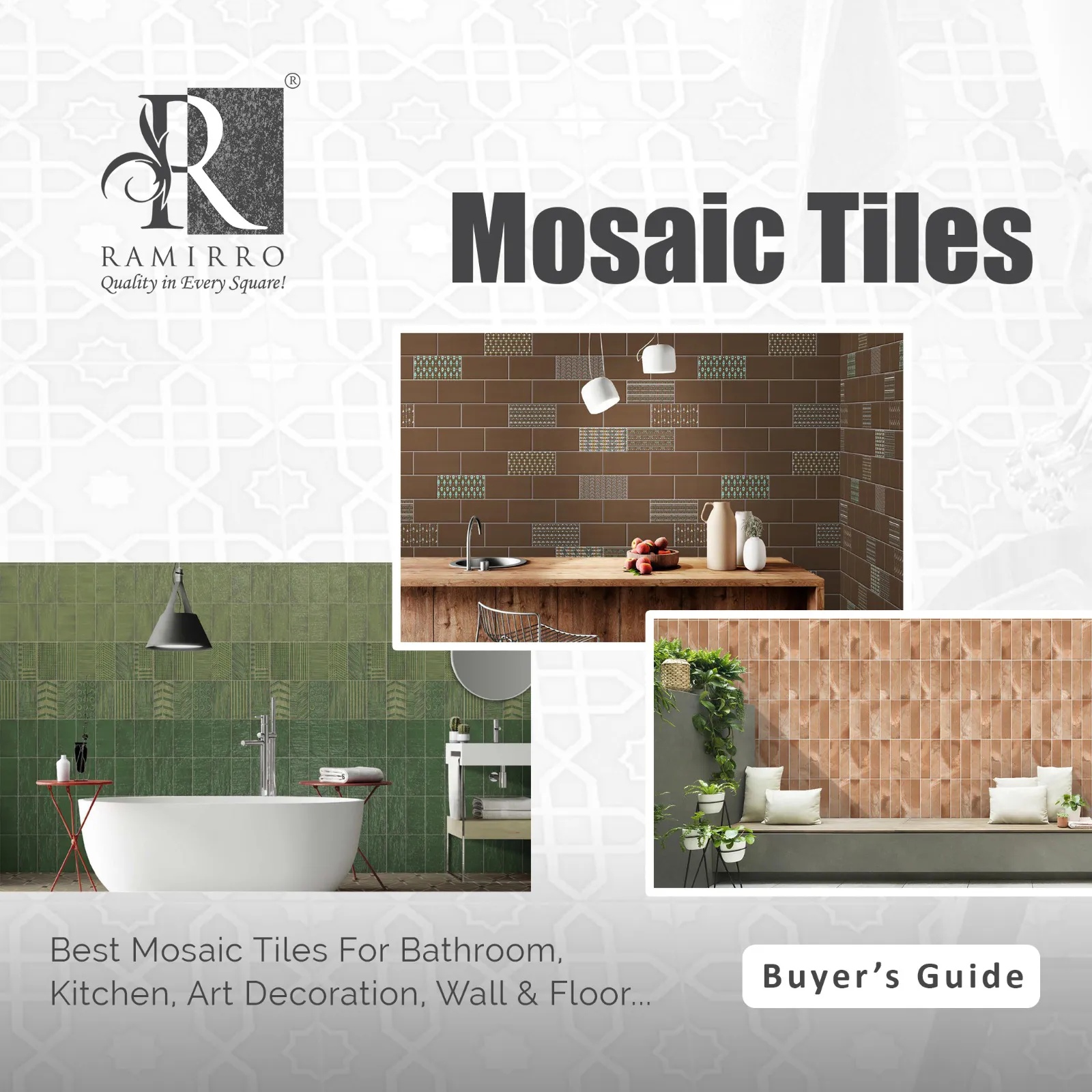 Riser tiles  Mosaic patterns, Mosaic tile art, Mosaic art