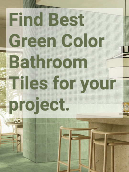 Green color bathroom tiles