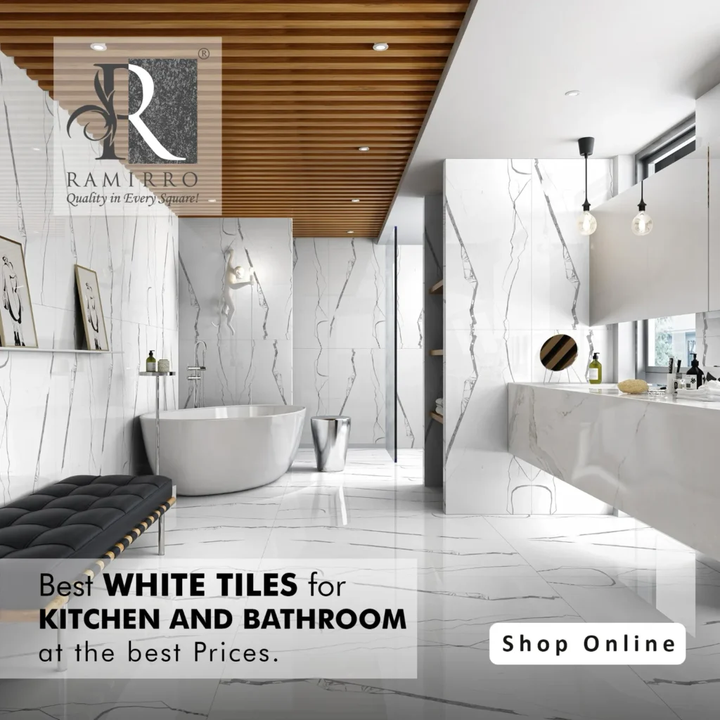 White tiles